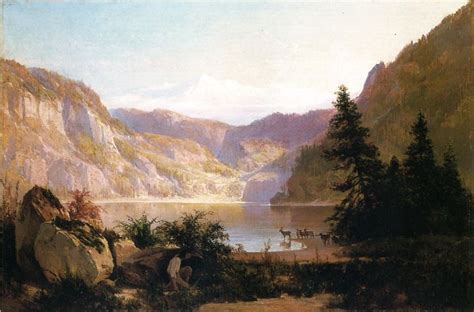 Mountain Lake, 1887 - Oil Painting Reproduction | Landscape paintings ...