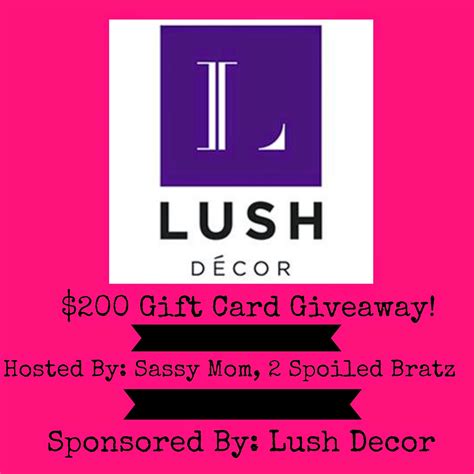 Monicas Rants Raves and Reviews: Lush Decor $200 Gift Card Giveaway - ends Jan. 27!