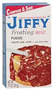 Jiffy Frosting Mix Fudge, 7.5-Ounce Boxes (Pack of 24)