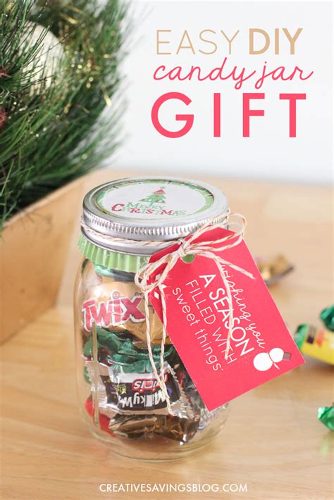 Super-Easy DIY Candy Jar | With Cute Printable Gift Tags