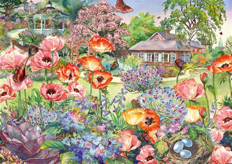 Puzzle Jardin fleuri, 1 000 pieces | PuzzleMania.fr