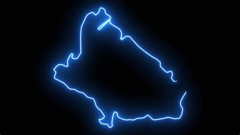 Bjelovar map in croatia with blue glowing neon effect 46817716 Stock Video at Vecteezy