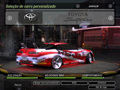 Nfs underground 2 toyota supra cheat