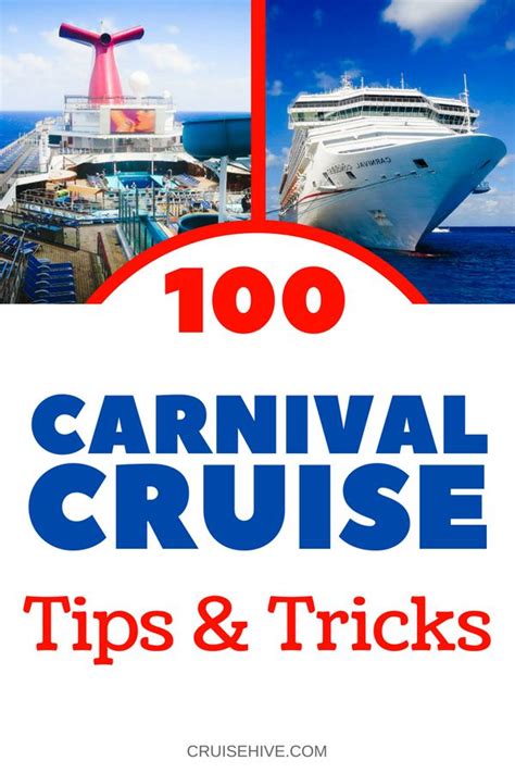 100 Carnival Cruise Tips and Tricks | Carnival cruise tips, Carnival ...