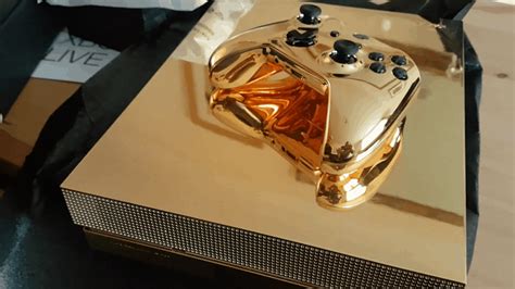 Watch this lucky guy unbox his 24-karat gold-plated Xbox One X - OnMSFT.com