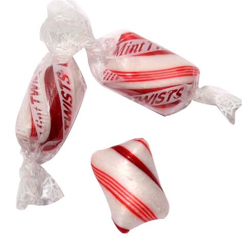 Red & White Mint Twists Hard Candy • Wrapped Candy • Bulk Candy • Oh! Nuts®