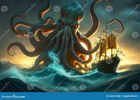 Kraken Sea Monster Wallpaper