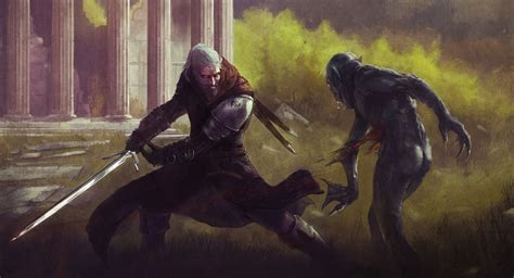 #1099510 video games, fantasy art, artwork, sword, The Witcher, The ...