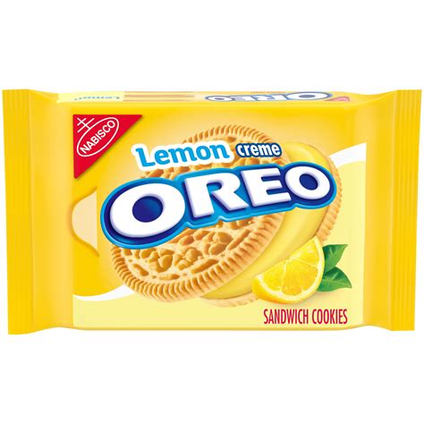 OREO Lemon Creme Sandwich Cookies, 15.25 oz - Walmart.com - Walmart.com