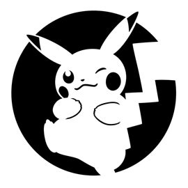 Pokemon - Pikachu Stencil 03 | Free Stencil Gallery