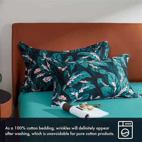 100% Long-Staple Cotton 3-Piece Floral Duvet Cover Set - Mildlyhome