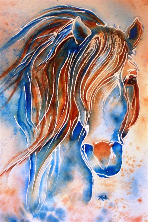 Original Watercolor Horse Painting, "Dreaming", by Colorado Watercolor ...