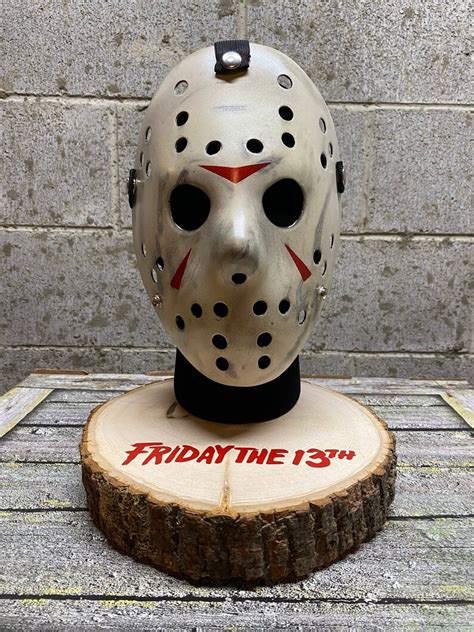 Friday the 13th Jason Mask With Display Stand for Horror Movie - Etsy