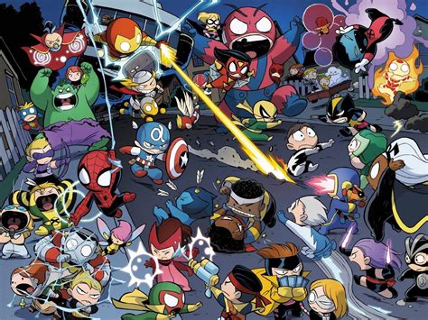 Chibi Marvel Wallpapers - Top Free Chibi Marvel Backgrounds - WallpaperAccess