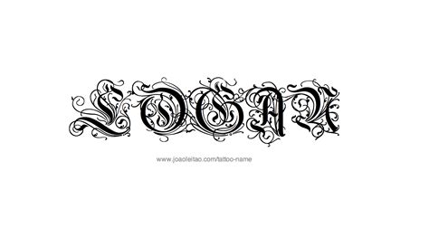 Logan Name Tattoo Designs