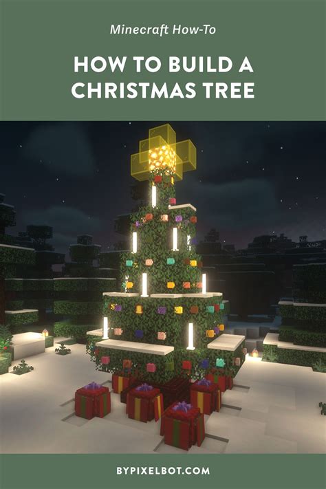 Minecraft Christmas Tree Build (Simple Tutorial) — ByPixelbot