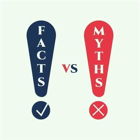 Myths vs facts infographic icon. Truth or fiction speech bubble ...