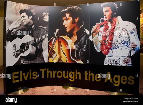 Inside the Graceland Elvis Presley museum in Randers Denmark Stock ...