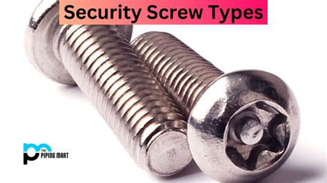 3 Types of Security Screw and Their Uses