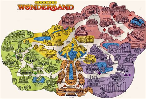 Canada's Wonderland Map / Paramount Canada's Wonderland Facts •Construction began in ...