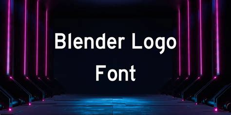 Blender Logo Font Free Download