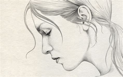 Sad Girl Face Drawing at GetDrawings | Free download