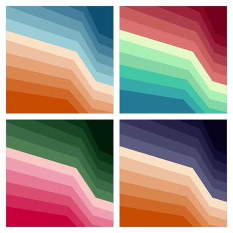 Set of colorful abstract print backgrounds - Download Free Vectors ...