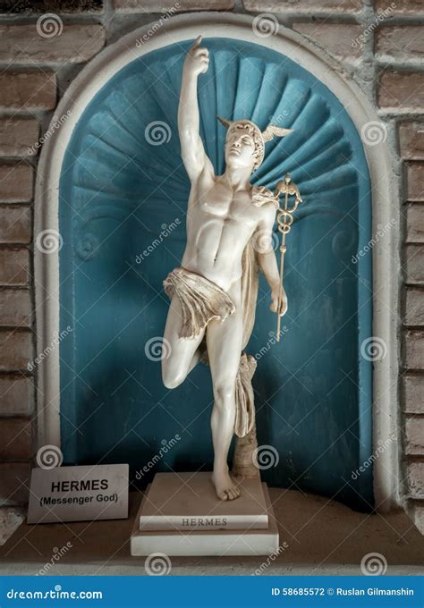 Ancient Statue God of Commerce Hermes - Mercury Stock Photo - Image of ...