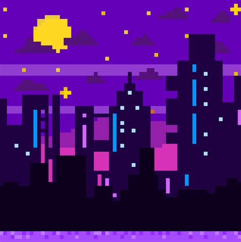 Night City Pixel art by SwaFly on DeviantArt