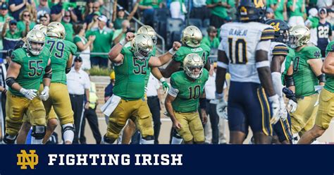 The Fighting Irish 4-1-1 – Cal – Notre Dame Fighting Irish – Official ...