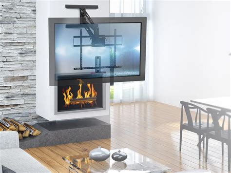 Monoprice Above Fireplace Pull-Down Full-Motion Articulating TV Wall ...