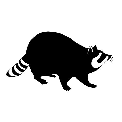 Raccoon Silhouette Clip Art at GetDrawings | Free download