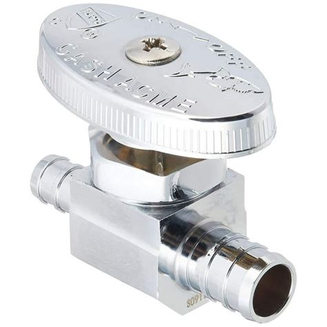 SharkBite 23062LF PEX Straight Shut Off Valve for Faucet or Toilet Installation, 1/2-Inch by 3/8 ...