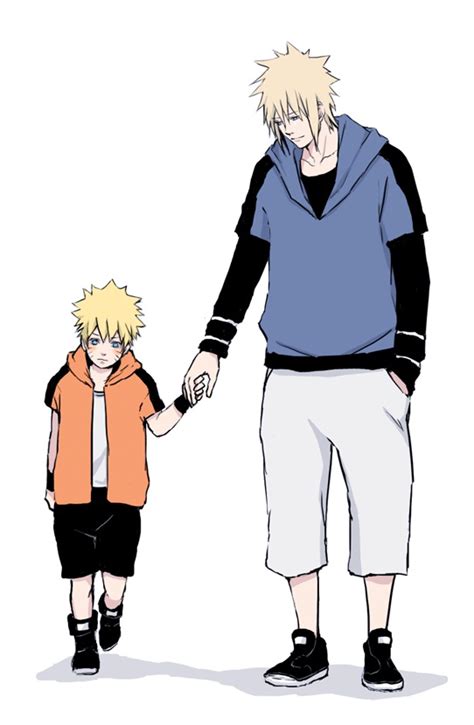 Minato & Naruto - Minato Namikaze Fan Art (25485037) - Fanpop