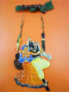 Ashwini's Creations: Radha Krishna Wall Hanging