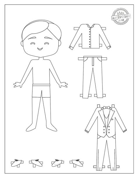 Dress Up Paper Dolls Coloring Pages For Kids of All Ages | Paper dolls ...