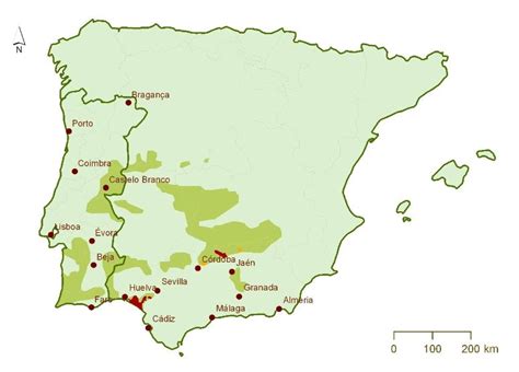 Lince Ibérico e Abutre Negro: Distribuição geográfica