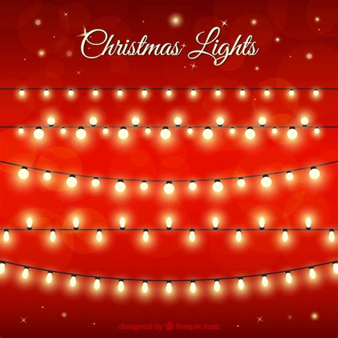 Christmas lights | Free Vector