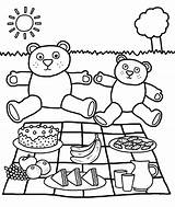 Picnic coloring Pages To Download And Print For Free sketch template