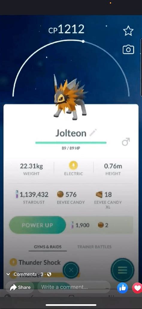 Error ha creado un nuevo Jolteon shiny en Pokémon GO perfecto para ...