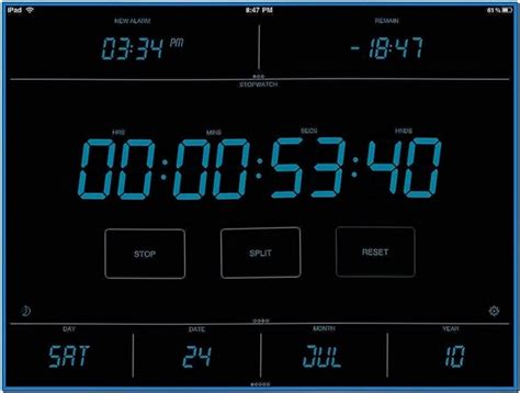Screensaver Digital Clock With Alarm - Download-Screensavers.biz