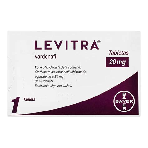 Levitra 20mg Tab 1 | Farmacia Soriana