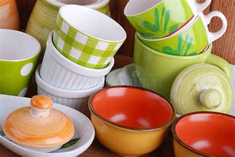 Ceramic kitchen tools stock image. Image of decorated - 23991821