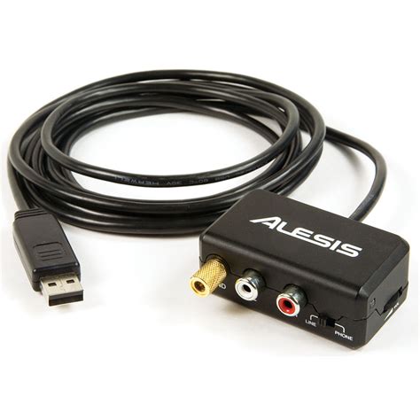 Alesis PhonoLink Stereo RCA-to-USB Cable Interface PHONOLINK B&H