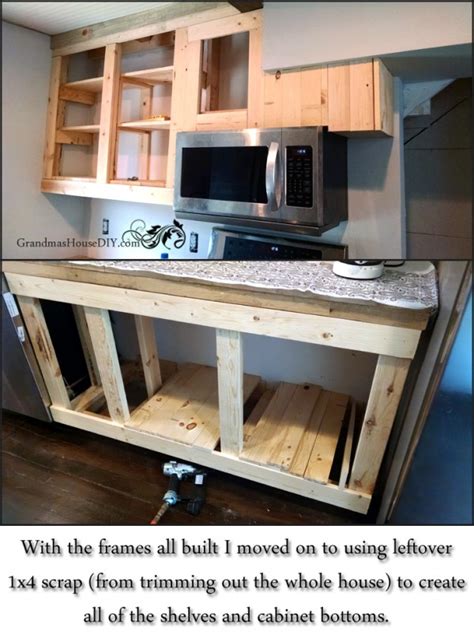 How to DIY build your own white country kitchen cabinets