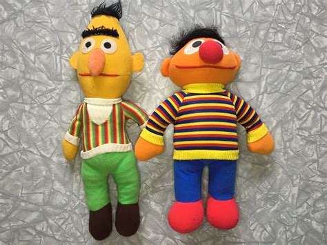 Bert And Ernie Vintage Sesame Street Plush Inch Hand Puppets | The Best Porn Website