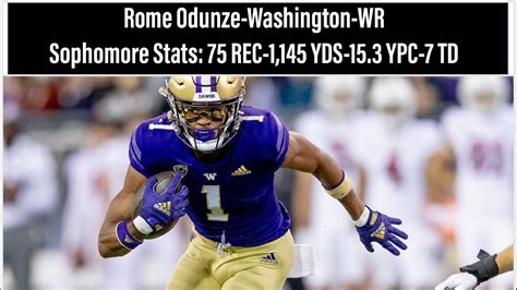 Rome Odunze Sophomore Season Highlights-Washington WR-2022-2023 CFB Season - YouTube