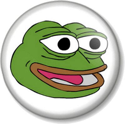 PEPE THE FROG HAPPY FACE 25mm 1" Pin Button Badge Internet Meme 4chan ...