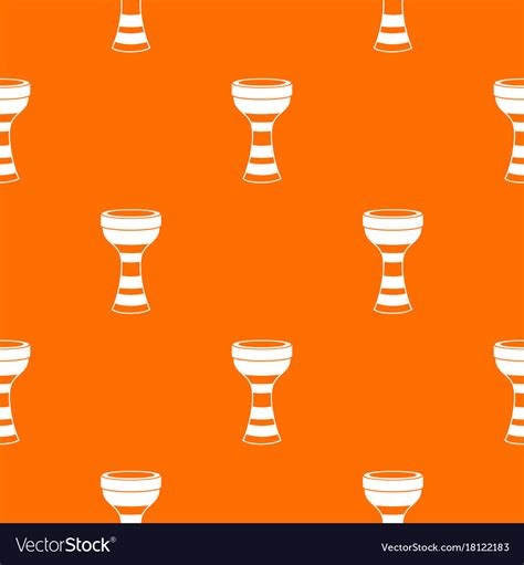 African drum pattern seamless Royalty Free Vector Image