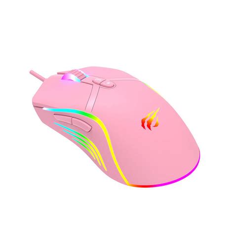 Havit MS1026 gaming mouse RGB 1000-6400 DPI (pink) | all GSM ...